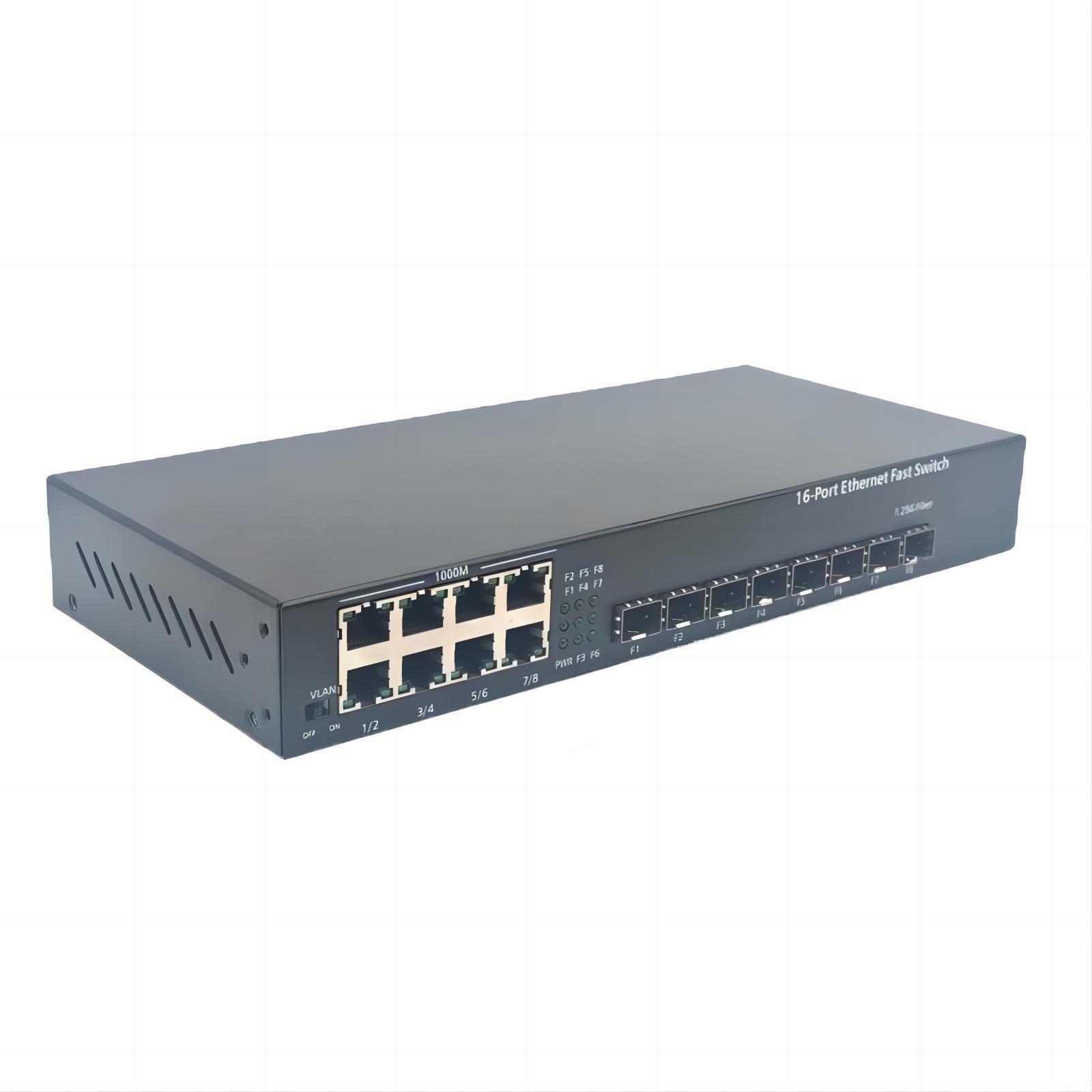 Ethernet Switch 16 Port Fiber Optic Switch Gigabit Switch For IP Camera Fiber Optic Transceiver For Enterprise Industrial