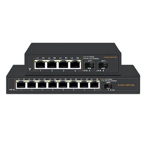 Ethernet Switch Fiber Optic Switch 8port 2.5G Fiber Optic Converter 10Gbps SFP Network POE Switch Board Fiber Optic Transceiver