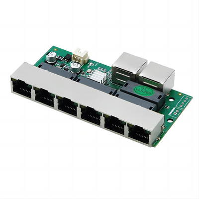 OEM Ethernet Switch 8 Port 100Mbps Network Switch Module Ethernet Switch PCB For Home Office