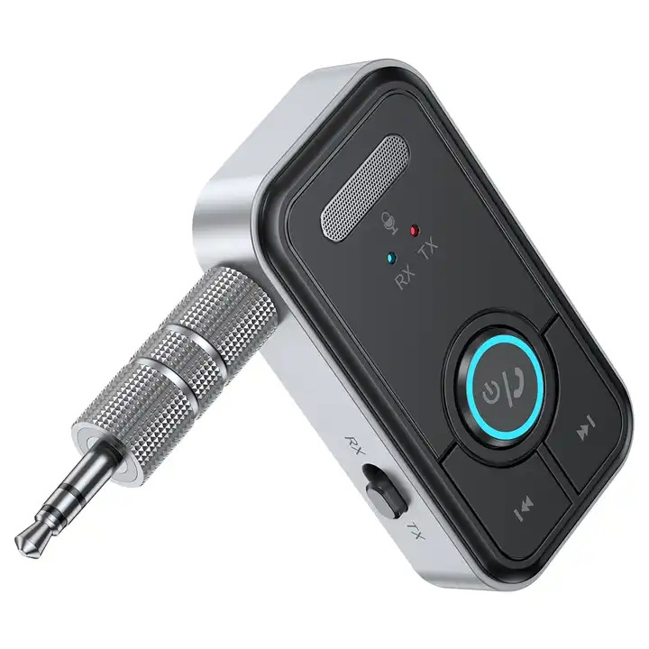 Bluetooth5.3 Transmitter and Receiver 2 in 1 Wireless 3.5mm AUX Bluetooth Adapter