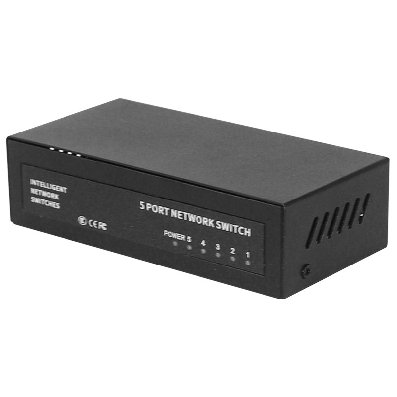 PoE Gigabit Ethernet Switch 5-Port 48V Network POE Switch Extender For Home Office