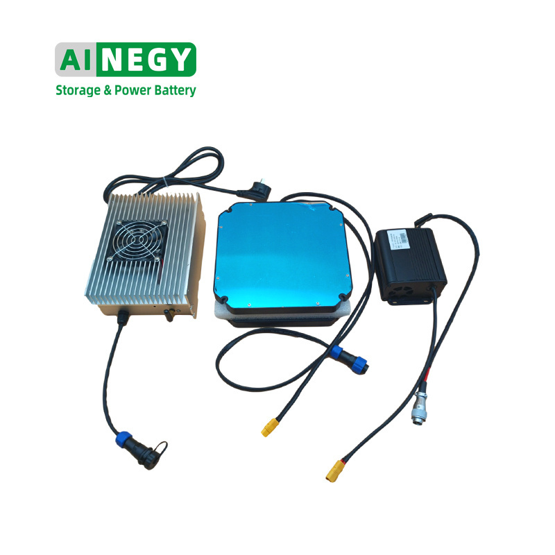 AINEGY  Lithium Battery 42V 60V Wireless Electric Charger for Electrical Batteries Vehicles with Charging Systems