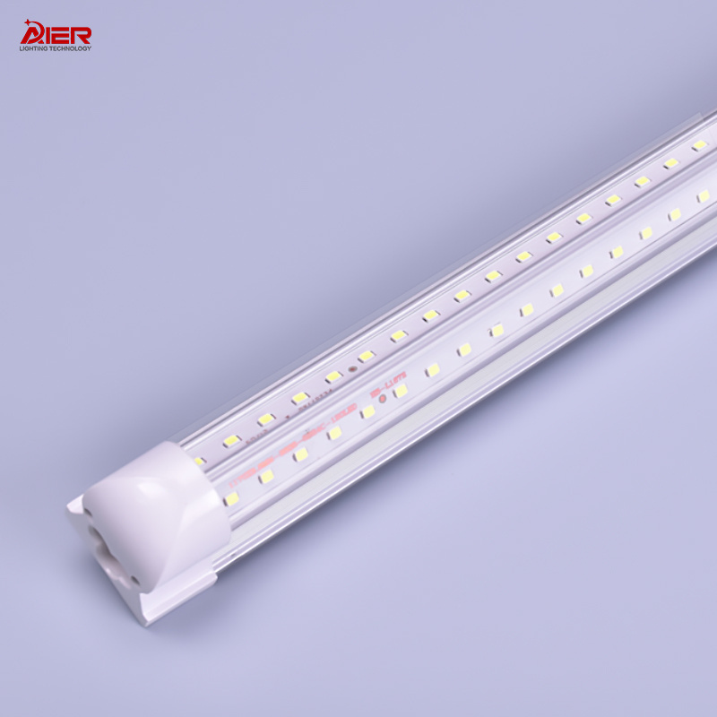 AIER Super Bright 4FT 8FT Led Shop Light Indoor Lighting T8 Integrated 8 Foot Led Tube Light 96