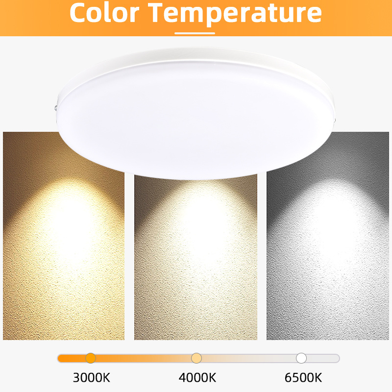 Indoor Lighting 18w 24w 36w 48w Aluminum Surface Mounted Ceiling Lamp Round Frameless Led Panel Light