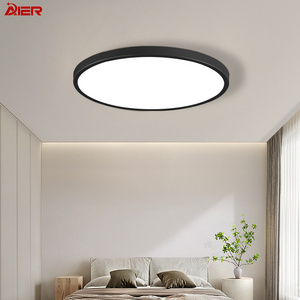 Hot Sales Round White Black 24W 28W 38W 48W ABS 85V-265V Light Fixtures Ceiling Basement Stairwell Toilet