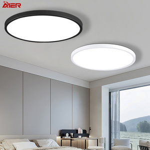 Modern Indoor White Black 24W 28W 38W 48W ABS 85V-265V Bedroom Lights Ceiling Home Improved Garage Laundry