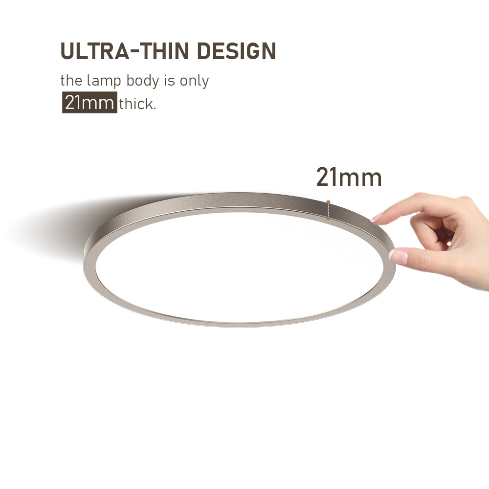 Indoor Lighting Modern Ultra Thin Dial Round Led Ceiling Lights Mounted Bedroom Living Room Led Ceiling Lamp