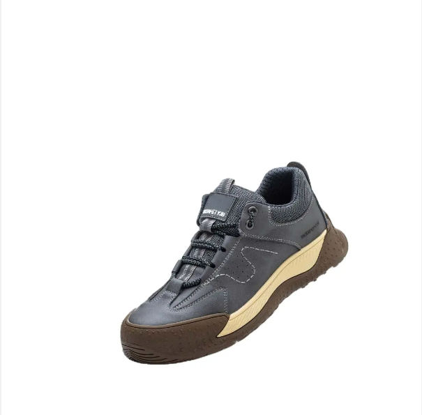 Special anti-smashing and puncture safety shoes genuine leather light breathable deodorant soft bottom sport safety boot