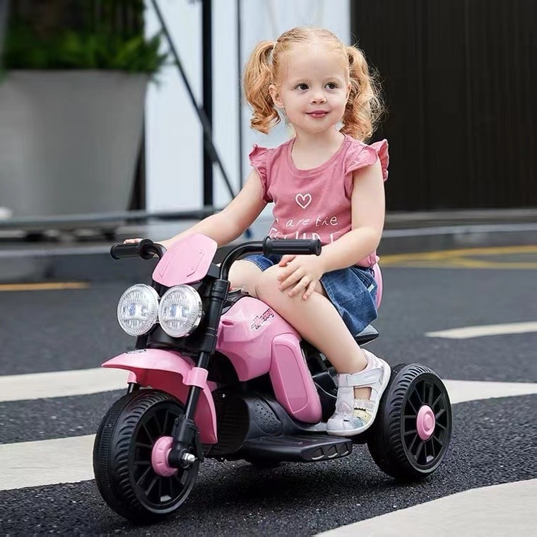 2022  Kids  Electric Motorcycle with Cute Mickey Figure/3 wheels pink battery operated kids tricycle toy car motorcycle