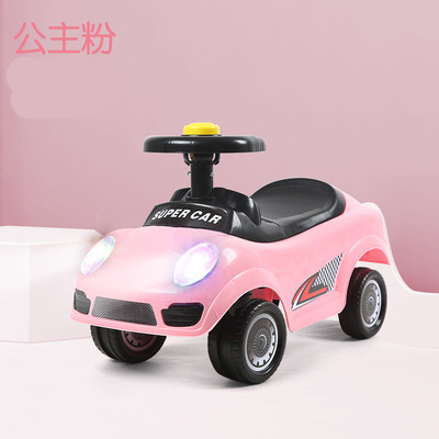 High Quality Kids Toy Car Electric Push Walker with 4 PVC Wheels Sliding Baby Swing Car for Children Durable Plush Material