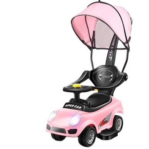 High Quality Kids Toy Car Electric Push Walker with 4 PVC Wheels Sliding Baby Swing Car for Children Durable Plush Material