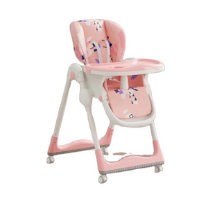 Adjustable Restaurant Baby Dinning Chair Feeding Folding Plastic Baby High Chair