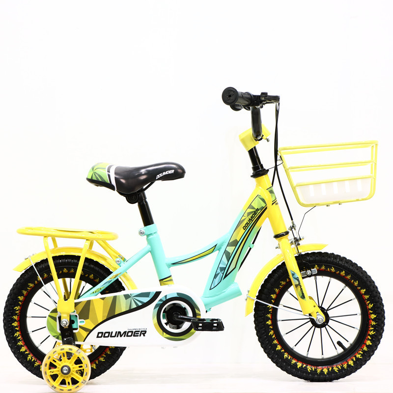 12. 14. 16 inch kids bike with flash training wheel and basket children's bicycle cheap price bike for ride