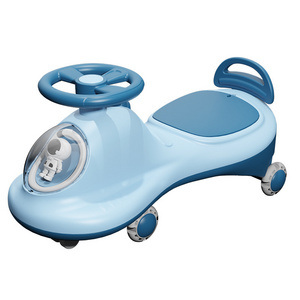 2023  Top Selling High Quality Children Plastic Light Toy Hand Swing Kids Ride On Car With Music For Baby