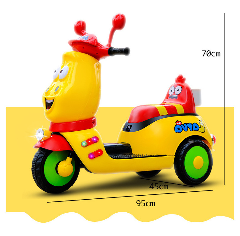 Hebei Children Toy Factory Wholesale Ride on Car 2 Seater 12V Kids Electric Car Black Red Music White