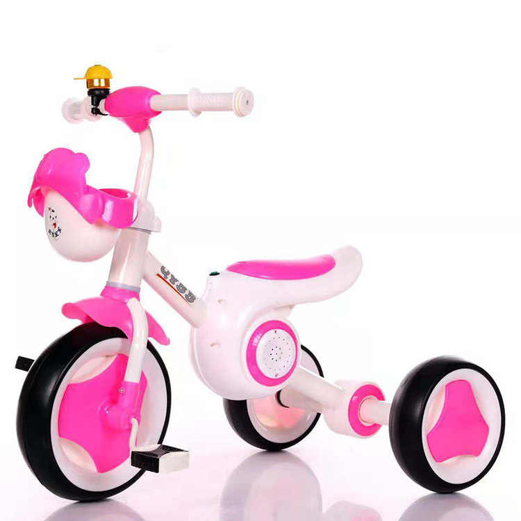 new fashion kids tricycle with music and light baby walker trike ride on car bike toy