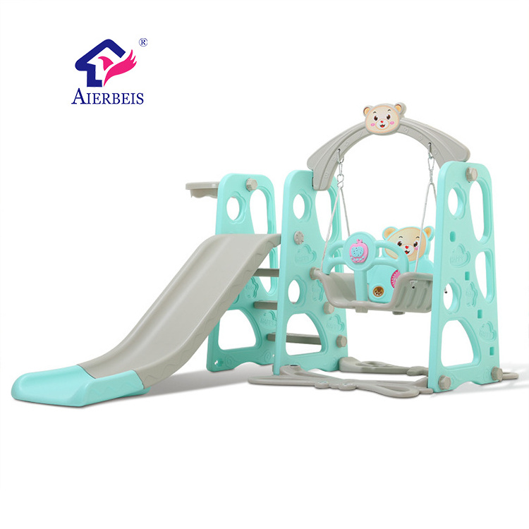 New baby4 in 1 Multifunctional Children's Swing/plastic slide with swing indoor and swimming pool /Plastic Indoor Slide