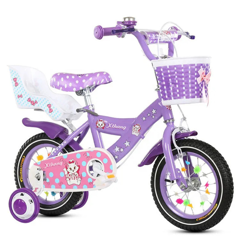 hot selling 12 14 16 inch wheel Children's bicycle bisicleta student doll seat 2 to 5 years girls cycle kids bike