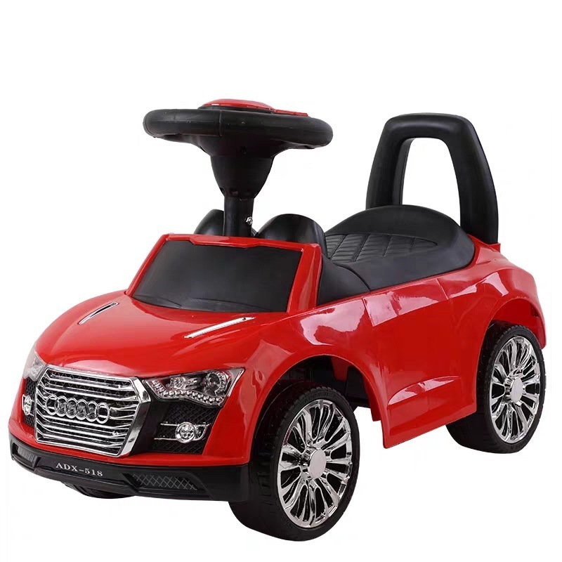 2022  hot sale plastic baby sliding car baby out door toys car kids ride on swing car for sale