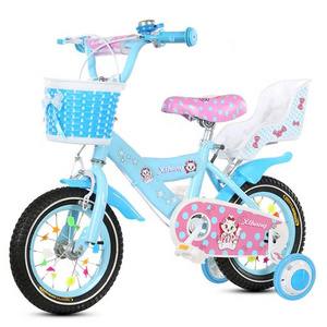 hot selling 12 14 16 inch wheel Children's bicycle bisicleta student doll seat 2 to 5 years girls cycle kids bike