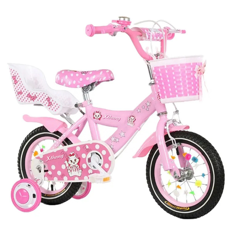 hot selling 12 14 16 inch wheel Children's bicycle bisicleta student doll seat 2 to 5 years girls cycle kids bike