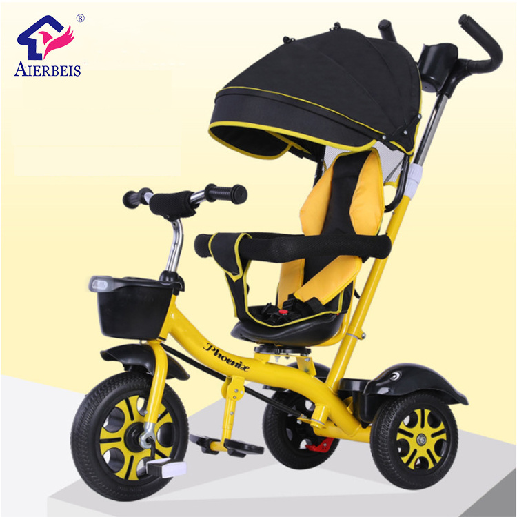 Child Tricycle Baby Ride-on Stroller/cheap Kids Tricycle for Toddlers Ride on Toy Car Steel and Plastic