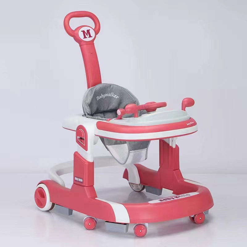 new baby walker with cradle can push and sit folding anti-rollover anti-O-shaped legs