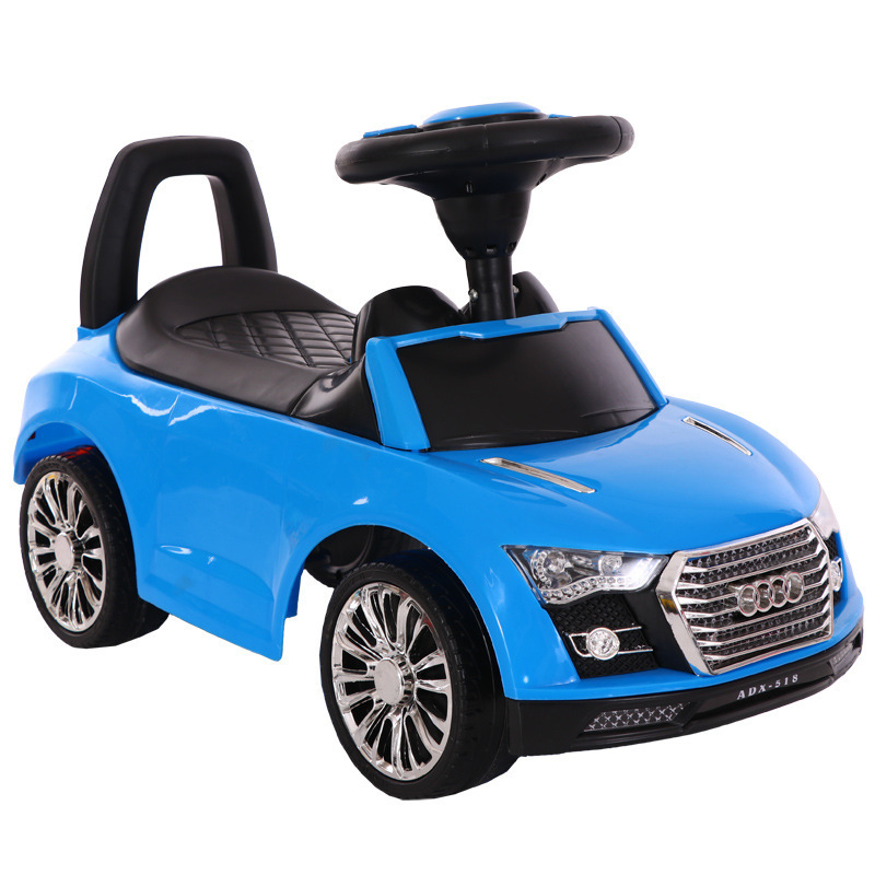 2022  hot sale plastic baby sliding car baby out door toys car kids ride on swing car for sale