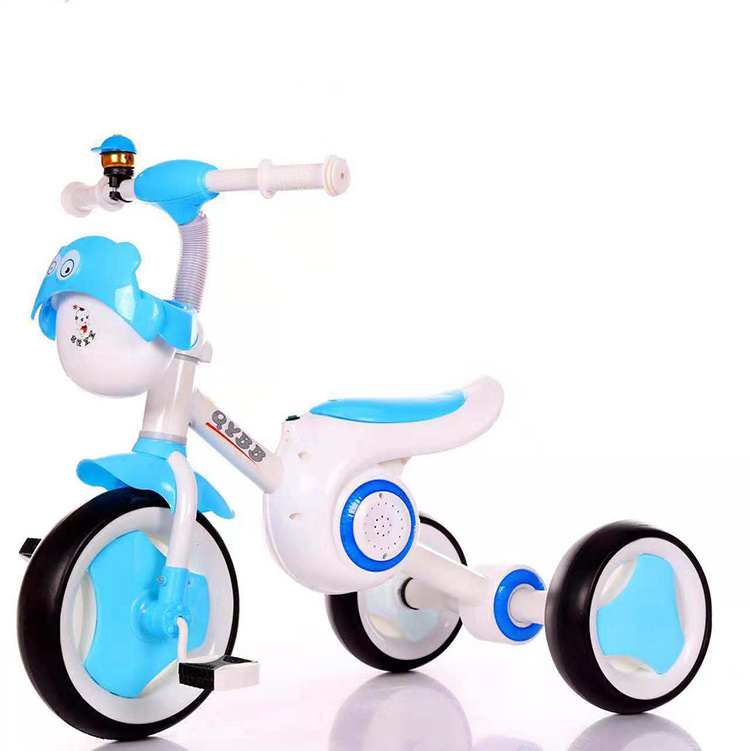 new fashion kids tricycle with music and light baby walker trike ride on car bike toy