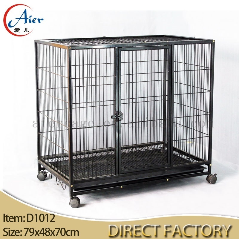 Outdoor large dog cages metal kennels stainless steel dog cage