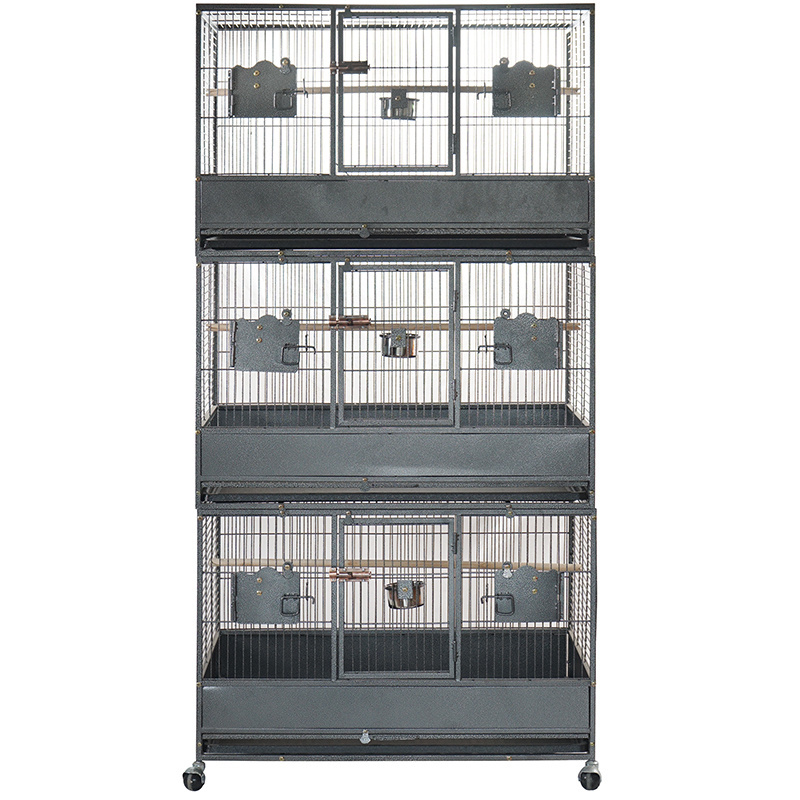 Iron Metal Stainless Steel Big size bird cage Brass parrot Canary Flight Extra Large Bird Cage Factory supply pet cage breeding