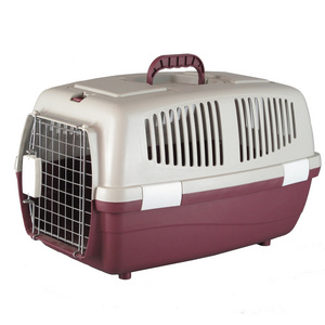 High Quality Stainless Steel Plastic Pet Cage Dog Kennel Outdoor Large Transport Iron Cage Animal Pet Dog Cages