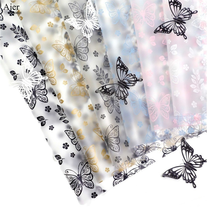 Aierflorist New Printed Butterfly Flower Wrapping bouquet wrapping paper for Valentine's Day