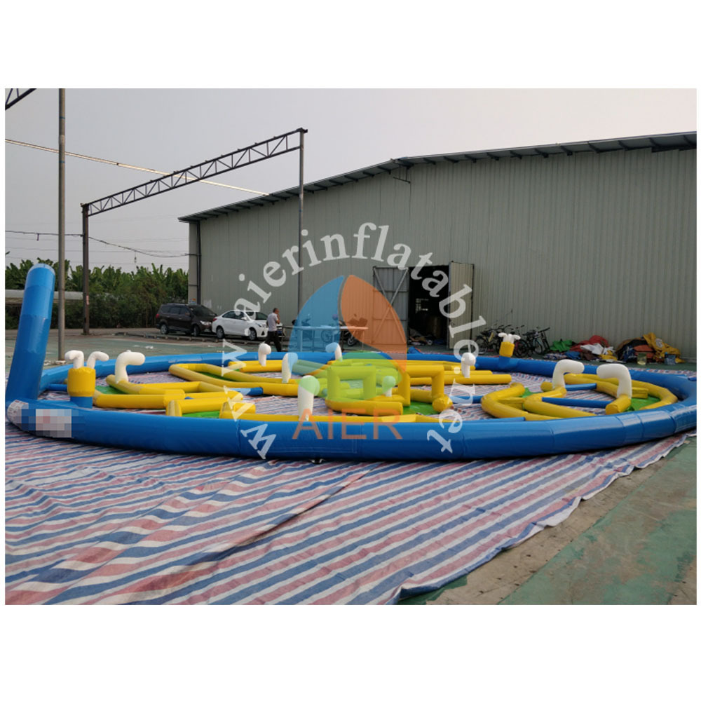 Large inflatable golf area outdoor giant golf course PVC best quality sport game