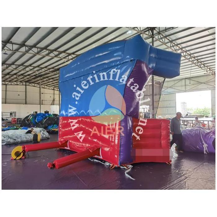 4 in 1 Inflatable Sports Games Amusement Park Park Inflatable Basketball Connect Carnival Game Party