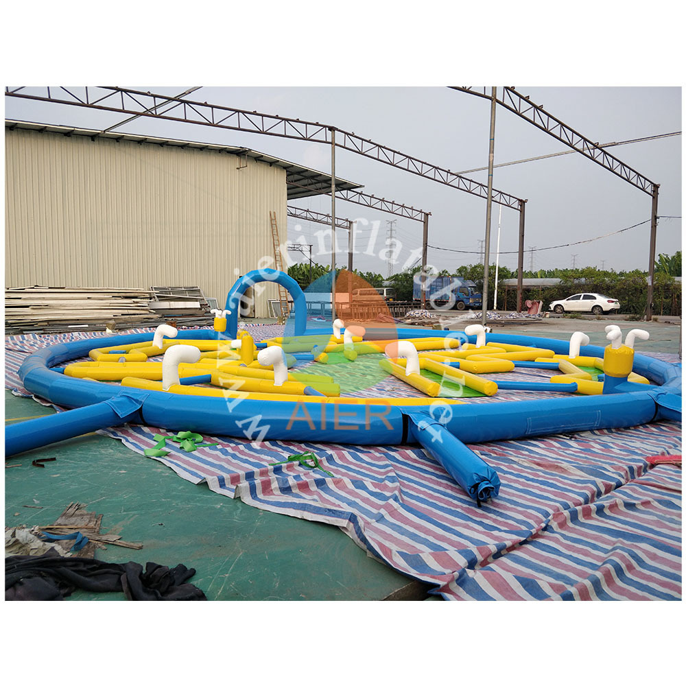 Large inflatable golf area outdoor giant golf course PVC best quality sport game