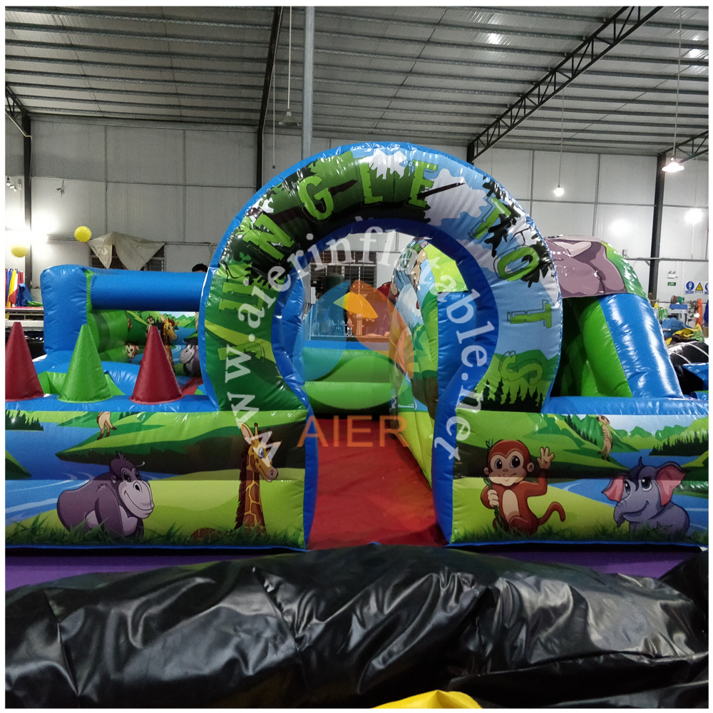 Indoor New 2019 kids Inflatable Jungle playground for home party