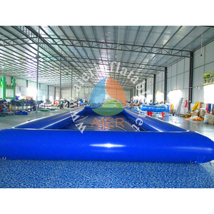 Blue Giant Inflatable Square Water Pool Commercial Inflatable Swimming Pool for Sale