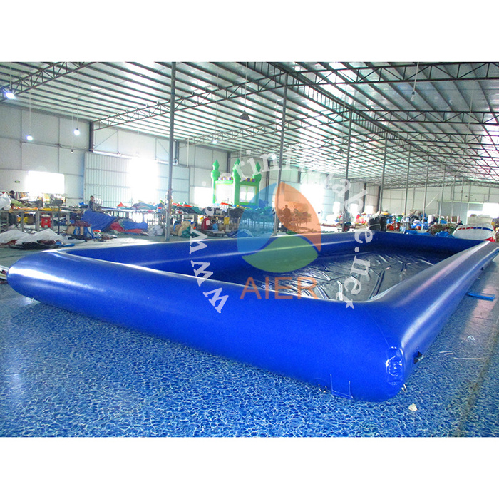 Blue Giant Inflatable Square Water Pool Commercial Inflatable Swimming Pool for Sale