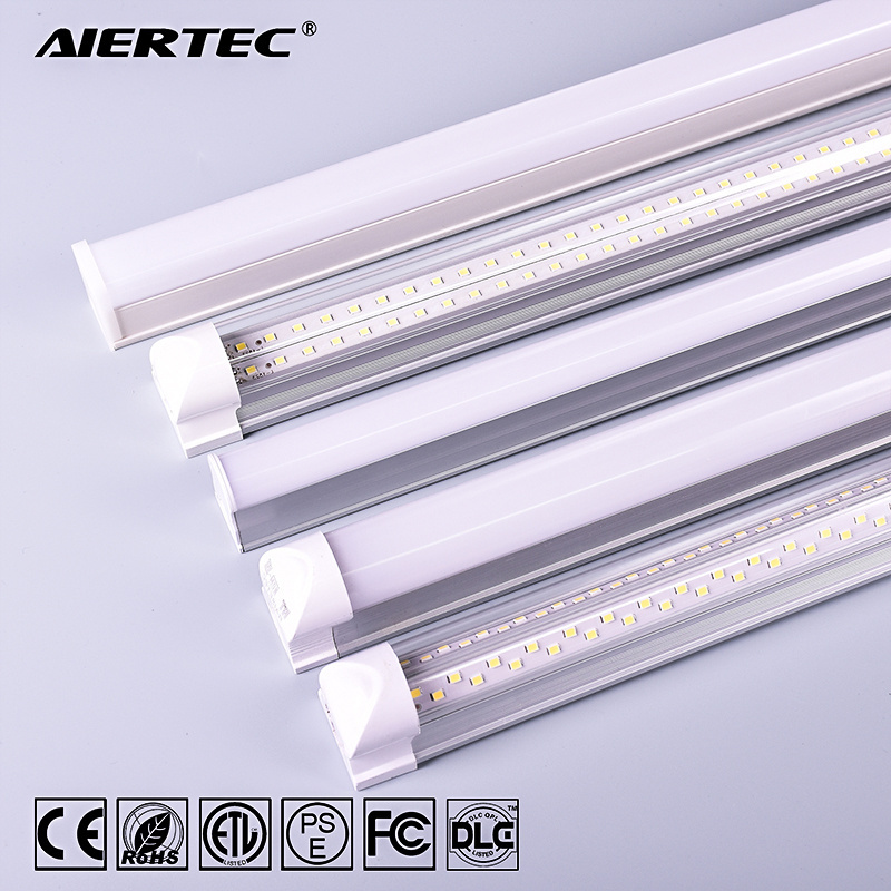 Indoor Lighting Fixtures OEM/ODM Aluminum PC 4FT 8FT Shop Led Lights T5 T8 Integrated Led Tube Light