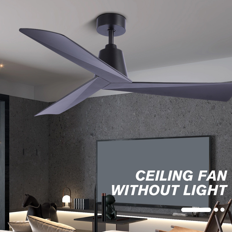 Modern 52 Inch 3 ABS Blades Ceiling Fans With All Copper Motor Remote control 1-6 Gears Adjustable Wind Speed