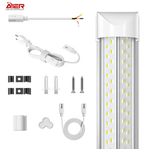 Super Bright V Shape 4ft 8ft Led Shop Light 8' linkable with Plug T8 Led Tube Light For Garage Workshop Warehouse Lghting