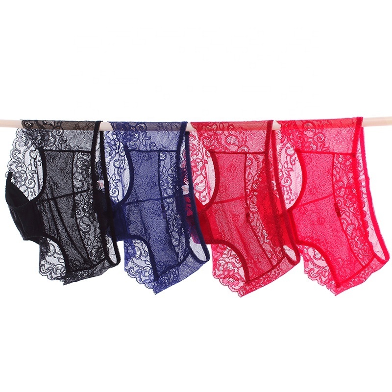 ladies under wears women ultra-thin breathable underwear panties woman Hi Cut Plain Lace Brief Panty