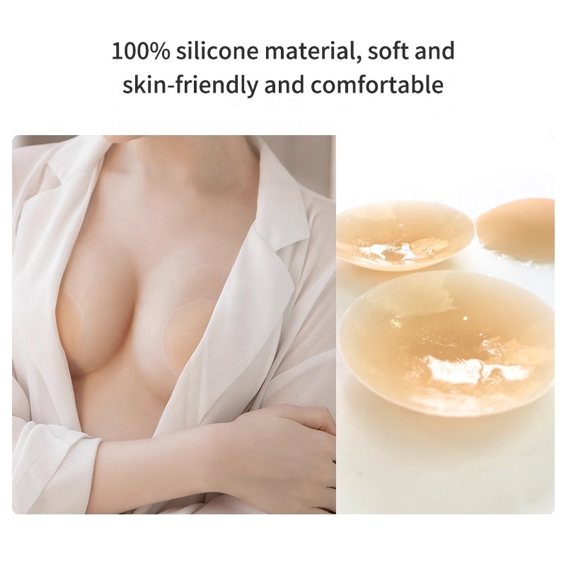 High Quality Thin Matte Adhesive Breast Pasties Nipple Covers Stickers Reusable Waterproof Silicone Bra Nippies Cover For Women