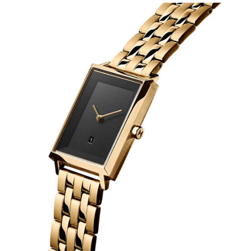 Square Fashion Ultra-thin Women Watch 5ATM Waterproof Quartz Watches Casual Business Stainless Steel Watches Women Wrist Luxury