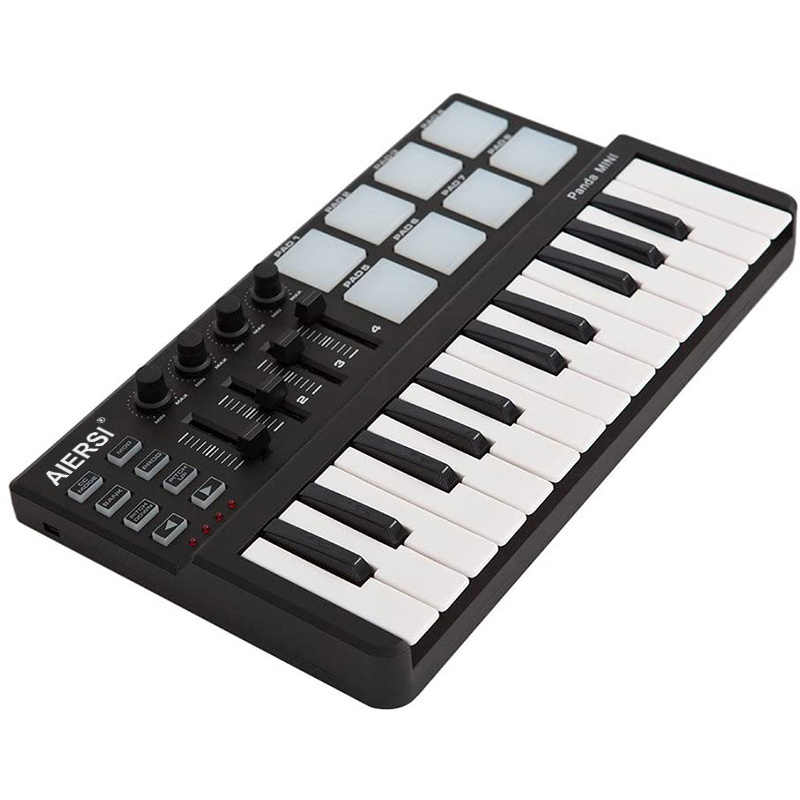 Aiersi brand midi controllers usb musical instrument piano keyboard 25 keys portable piano