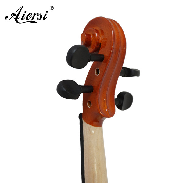 wholesale price Aiersi Red Brown 4 4 spraying acoustic electric violin with 2-Band pickup with case wood bow string instruments