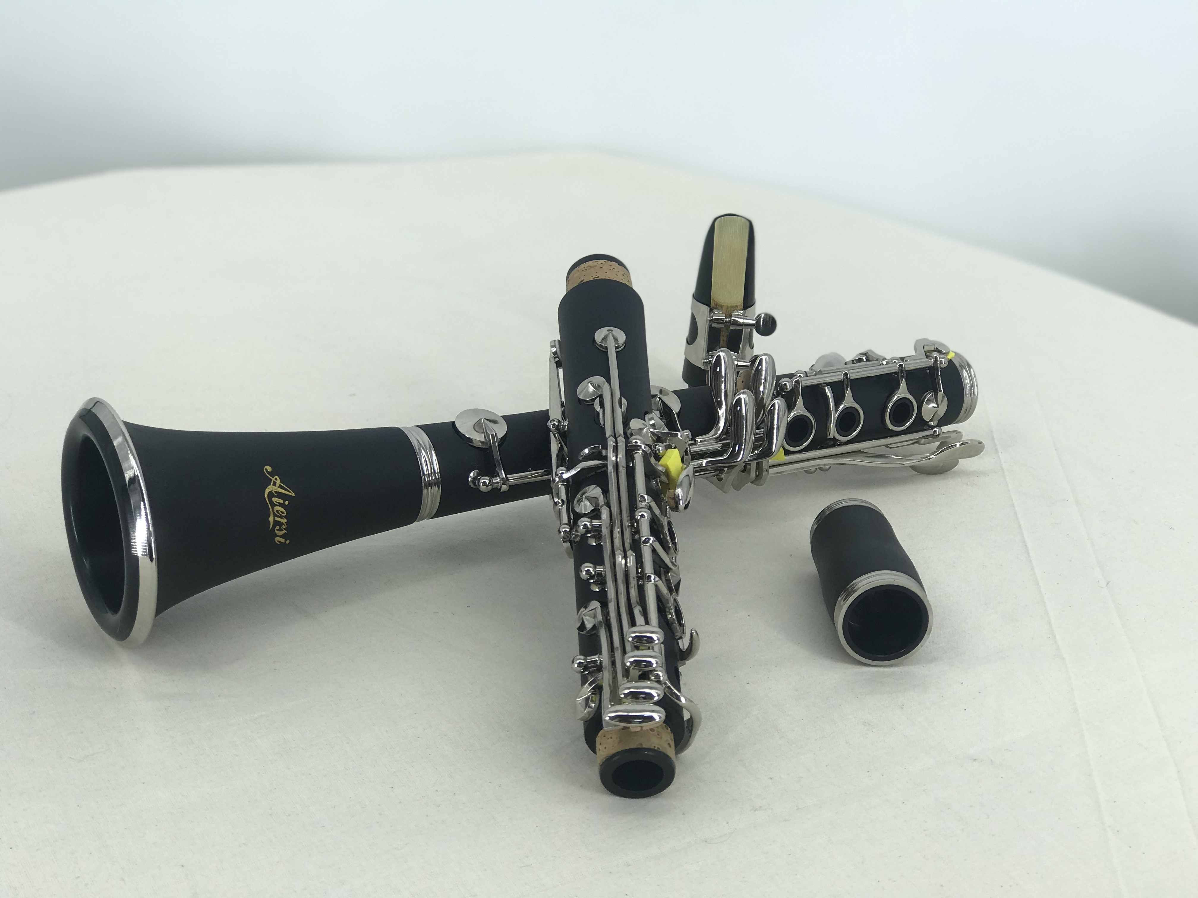 Custom brand Sinomusik Factory price High Quality Black 17 key Bb Tone Clarinet woodwind musical instruments clarinet In stock