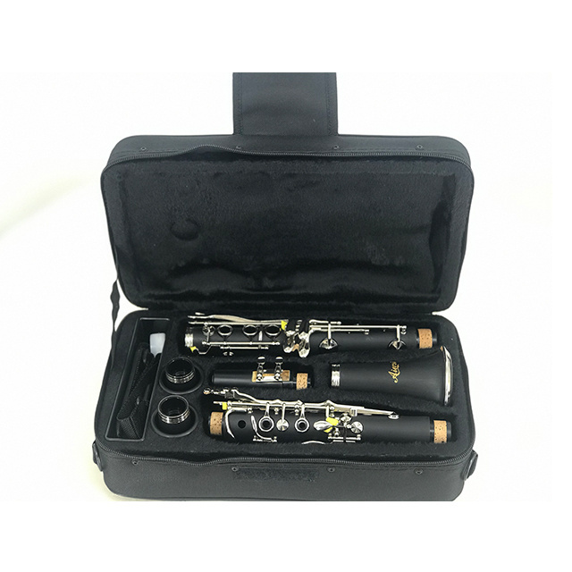 Custom brand Sinomusik Factory price High Quality Black 17 key Bb Tone Clarinet woodwind musical instruments clarinet In stock