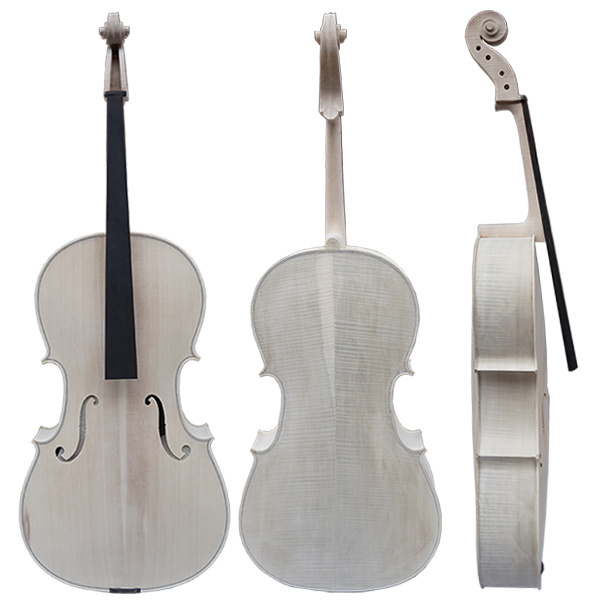 custom unfinished white cello for sale